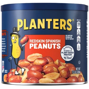 Planters Redskin Spanish Peanuts 6 ct Pack 12.5 oz Canisters - Picture 1 of 4