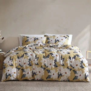 Ardor Sabina Sand Floral Printed Quilt Cover Set - Bild 1 von 5