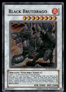 Yugioh! Brutdrago nero SOVR-EN043 super raro quasi nuovo/m - Foto 1 di 2