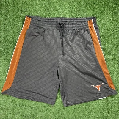 Texas Longhorns Basketball Shorts Gray Orange Colosseum Sz XL NCAA Classic Mesh - Image 1 of 4
