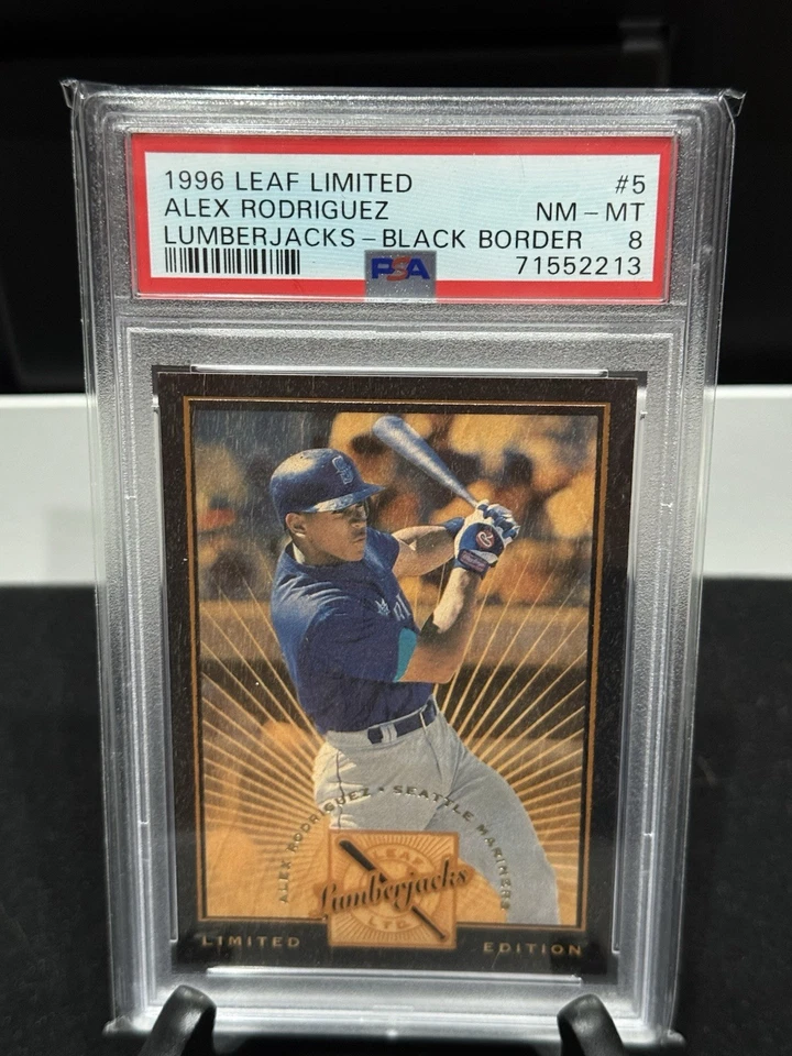 1996 Leaf Limited BLACK Lumberjacks Alex Rodriguez - PSA 8 - /500 - Image 1 of 1
