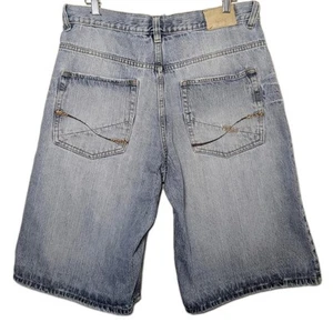 Pantalones Cortos Vintage Y2K Ecko Unltd Talla 32 Sueltos Bordados Denim Grunge Hip Hop - Imagen 1 de 11