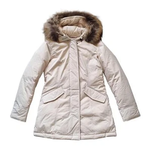 WOOLRICH giubbotto lungo luxury arctic parka donna CFWWOU0652FRUT3128 crema - Foto 1 di 7