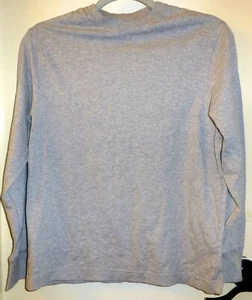 Youth Lg Gray Long Sleeve T-Shirt Arizona 19" Chest Front 24" Length 100% Cotton - Picture 1 of 2