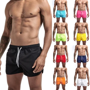 Mens Swimming Board Shorts Swim Short Trunks Summer Sports Beach Pants Bottoms - Picture 1 of 18