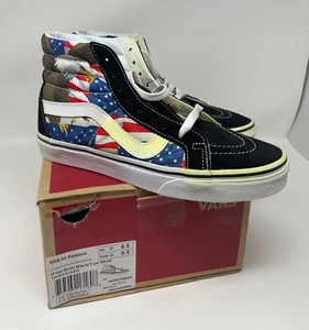 NUEVO con caja Vans Para Hombre SK8-HI Reedición Libre Pájaro Negro/Blanco Verdadero M 6.5/W 8 - Imagen 1 de 3
