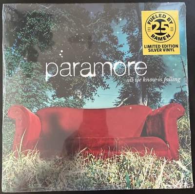 PARAMORE ALL WE KNOW IS FALLING SILVER VINYL LP 25TH ANNIVERSARY LTD SEALED MINT - Image 1 of 2