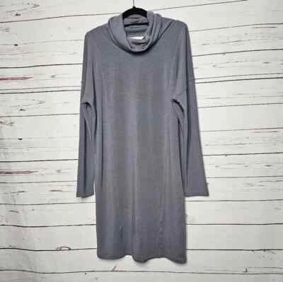 Cabi Capucha Cuello Manga Larga Suave Jersey Vestido Informal Medio Gris Carrera Trabajo Foto 1 de 4