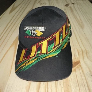 Vintage John Deere Motorsports Hat Cap Snapback Chad Little NASCAR Racing - Picture 1 of 6