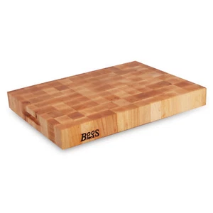 John Boos LGMaple Wood End Grain Kitchen Cutting Board 20"x15"x2.25"(Open Box) - Picture 1 of 12