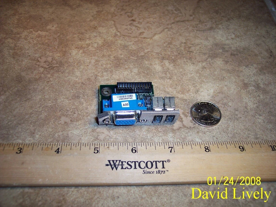 2x Lot Dell H9838 Poweredge 2800 PE2800 VGA/USB Panel Boards CN-0H9838 *QTY AV - Image 1 of 1