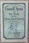 1917 Fort Worth Texas Grand Opera Program featuring Chicago Grand Opera Co