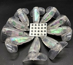10pcs Unpainted Crankbait Lure Bodies - 5 3/5 Inch, 3/5 Oz, ABS Blank Lures For DIY Fishing