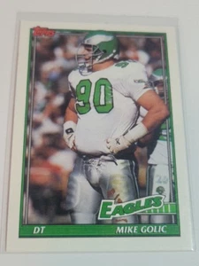 MIKE GOLIC 1991 Topps #206.  EAGLES - Picture 1 of 1