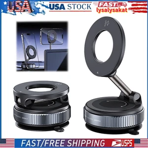 Electric Vacuum Magnetic Suction Cup 360° Rotation Car Phone Holder Stand Mount - Picture 1 of 15