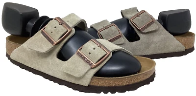 Birkenstock Women's Arizona Double Buckle Slide Sandals Taupe Size:8 172L - Image 1 of 4