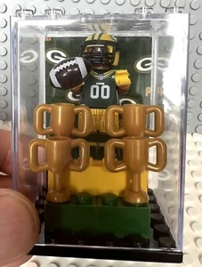 PACKERS SUPER BOWL Lego / Compatible NFL Football Player CUSTOM MADE w/box - Picture 1 of 2