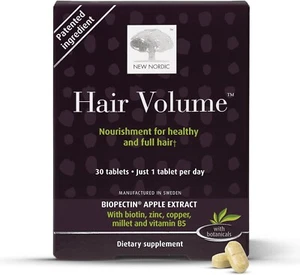 New Nordic Hair Volume Dietary Supplement - 30 Tablets - Picture 1 of 9