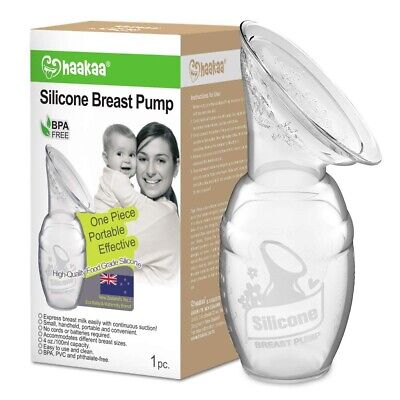 Haakaa Manual Breast Pump For Breastfeeding Easy And Portable Pump - 4oz/100ml • 27.51$