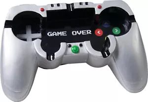 7,75" x 5" Silber Game Controller Form Game Over Polyresin Zigaretten Aschenbecher - Bild 1 von 2