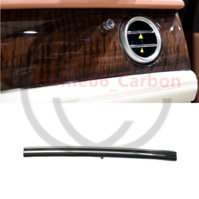 ✨ Tira de paleta de salida de aire acondicionado delantera moldura cromada para Bentley Bentayga 2016-2020 Foto 1 de 4