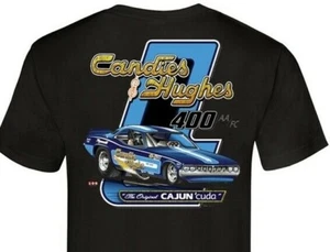 Candies & Hughes 71 Plymouth Cuda AA/FC (147 Black T-SHIRT 100%Cotton MOPAR NHRA - Picture 1 of 2