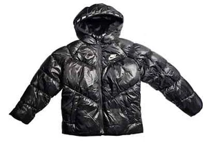 Nike gefütterte Bomberjacke gesteppt Kinder Größe 4 schwarz neu mit Etikett UVP 99 $ - Bild 1 von 6