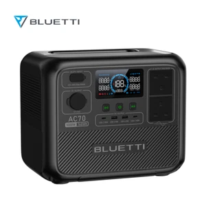 BLUETTI AC70 1000W Portable Power Station 768Wh Solar Generator for Camping MPPT - Picture 1 of 8