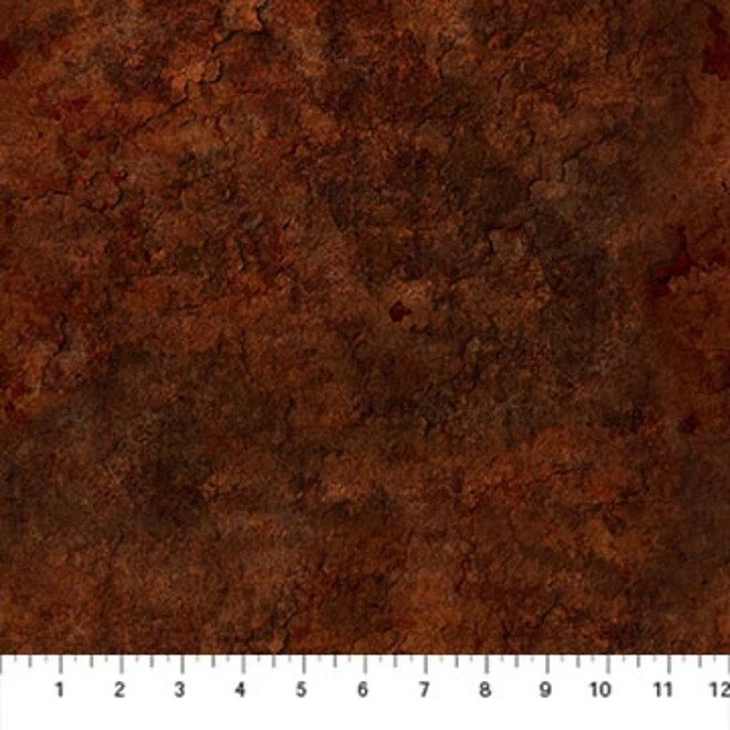 Northcott The Nativity by Mark Missman 24658 37 Dark Brown Texture  Cotton BTY - Image 1 of 1