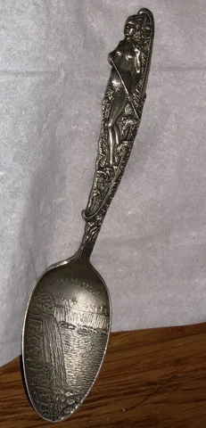 Lady of the Mist Sterling Spoon Cover