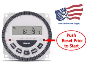  TM-619-1 Multipurpose  Programmable Digital Timer With Remove Battery Inp:120V  - Picture 1 of 4