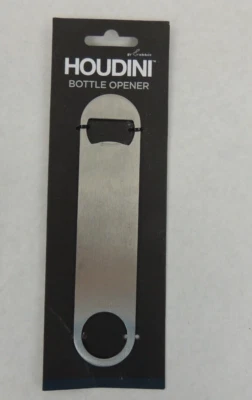 HOUDINI HANDHELD STAINLESS STEEL BOTTLE OPENER, NEW - Image 1 of 4