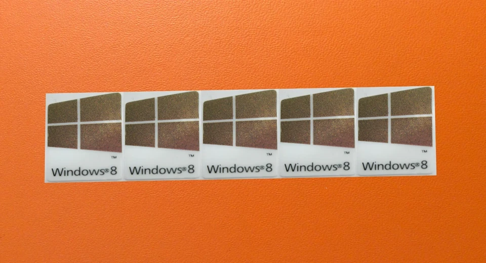 5 PCS sticker for window 8 decal Sparkling Purple Metallic Color 16mm x 22mm - Image 1 of 1