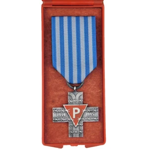4489 WW2 RP AUSCHWITZ HOLOCAUST ÜBERLEBENDENKREUZ MEDAILLE POLEN JÜDISCH - Bild 1 von 6