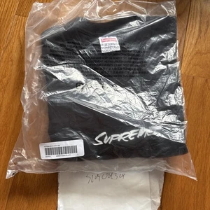 T-shirt Futura nuova SS24 Supreme Box logo nera taglia grande L a mano spedizione immediata - Foto 1 di 2