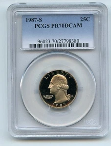1987 S 25C Washington Quarter Proof PCGS PR70DCAM - Picture 1 of 1