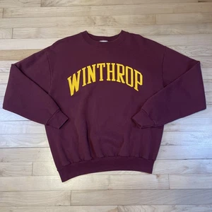 Vintage Winthrop University Sweatshirt Large Men’s Eagles College - Picture 1 of 7
