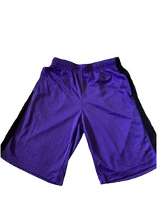 Old Navy Active Purple And Black Pockets Elastic Athletic Shorts Size L 10/12 - Picture 1 of 15