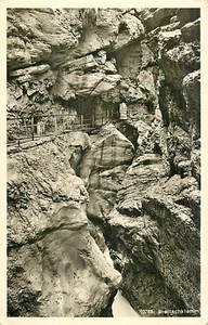 AK - Breitachklamm - Oberstdorf Allgäu - Felsenschlucht mit Steg - Bild 1 von 2