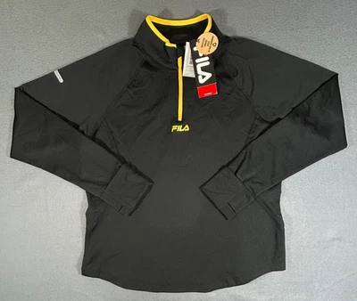 Sudadera Fila Performance 1/4 Cremallera Amarilla Negra Talla M Nueva con Etiquetas Foto 1 de 4