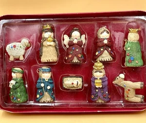 Hobby Lobby 10-teiliges Krippenset Figuren Resin Weihnachten - Bild 1 von 10