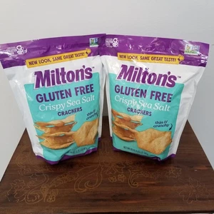 2 galletas crujientes de sal marina Milton's sin gluten 2 x 20 oz (total 40 oz) 05/2026 - Imagen 1 de 5