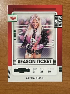 2022 Panini Chronicles WWE Alexa Bliss Contenders Ticket Green 91/99 #109 - Picture 1 of 2