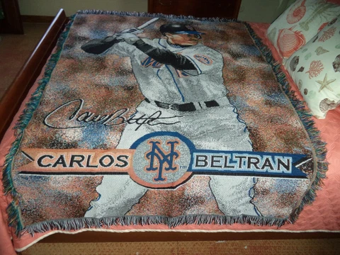 New York Carlos Beltran Large Throw Blanket The Northwest Company Cover