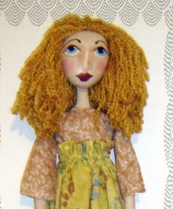 Buy 2 Get the 3rd FREE, Primitive Folk Art Doll Pattern, Primitive Art Doll - Picture 1 of 2