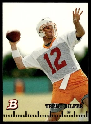 1995 Bowman's Best Mirror Images Draft Picks Trent Dilfer/Kevin Carter Tampa Bay - Image 1 of 2