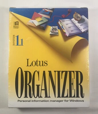 LOTUS ORGANIZER Personal Information Manager For Windows  1.1 (3.5 H.D.) New - Image 1 of 4
