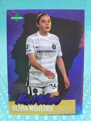 2021 Parkside NWSL Volume 2 Olivia Moultrie RC Blue Foil Next Wave #NW21 - Image 1 of 2