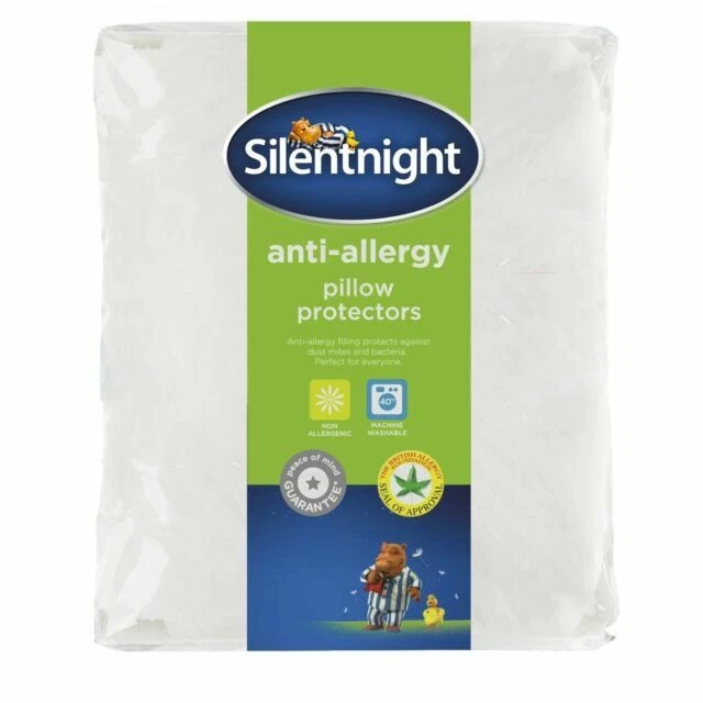 Silentnight 481533EB Anti-Allergy Pillow Protector - 2 Pieces