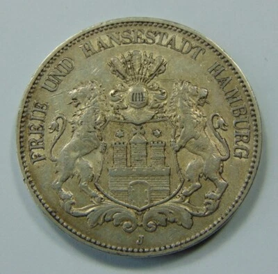 1903-J German 5 MARK ~ .900 SILVER COIN - Image 1 of 2